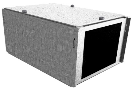 Produktbild DBV 100 201  -  Anschlussbox DBV 100 für 2 FLF vertikal aus SVZ, leer