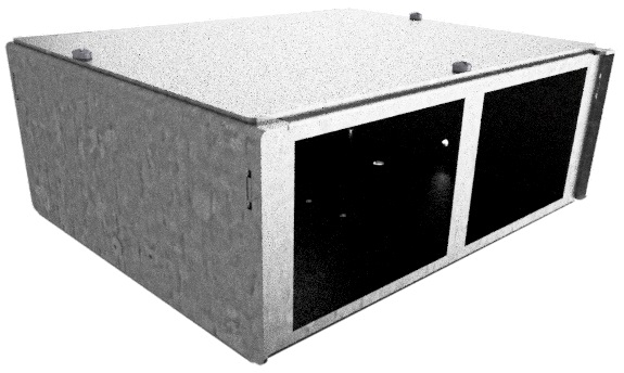 Produktbild DBV 100 401  -  Anschlussbox DBV 100 für 4 FLF vertikal aus SVZ, leer