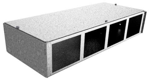 Produktbild DBV 100 801  -  Anschlussbox DBV 100 für 8 FLF vertikal aus SVZ, leer