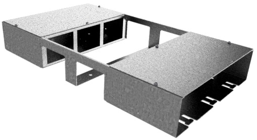 Produktbild DBV 200 600  -  Doppelbox DBV 200 für 2x6 FLF vertikal aus SVZ 1.25mm, leer
