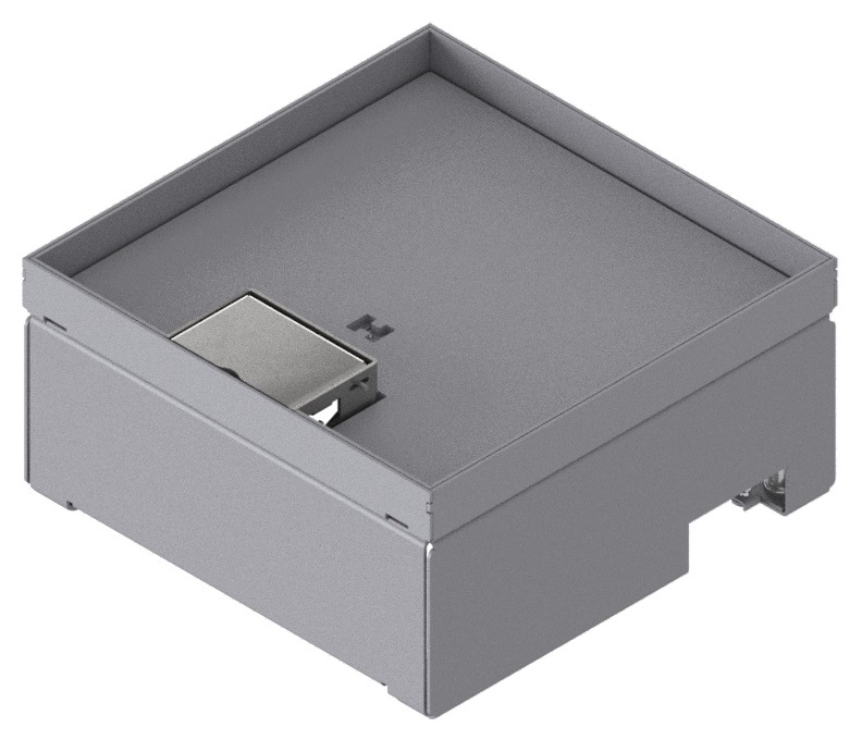 Produktbild UBD 212 161  -  Schwerlast-Unterflur-Bodendose UBD 210 inkl. Deckel mit Kante, 16mm Vertiefung und 1 Schnurauslass