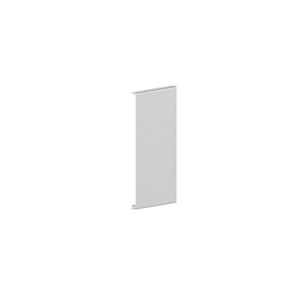 Produktbild BRA 060 136  -  Endstück zu Brüstungskanal BRA 60x130/80 BRA-ES-3, 3-seitig übergreifend, Aluminium natureloxiert