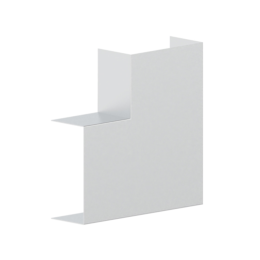 Produktbild BRA 060 138  -  Flachwinkel zu Brüstungskanal BRA 60x130/80 BRA-FW, stossabdeckendes Haubenformteil, Aluminium natureloxiert
