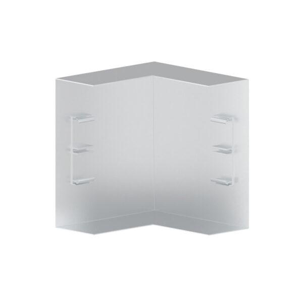Produktbild BRA 060 174  -  Ausseneck zu Brüstungskanal BRA 60x170/80 BRA-AE, stossabdeckendes Haubenformteil, Schenkellänge = 180mm, Alumin