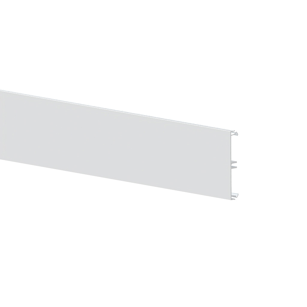 Produktbild BRA 080 131 -  Brüstungskanal Oberteil aus Aluminium natureloxiert, 80mm BRA-OT, Länge 1000mm
