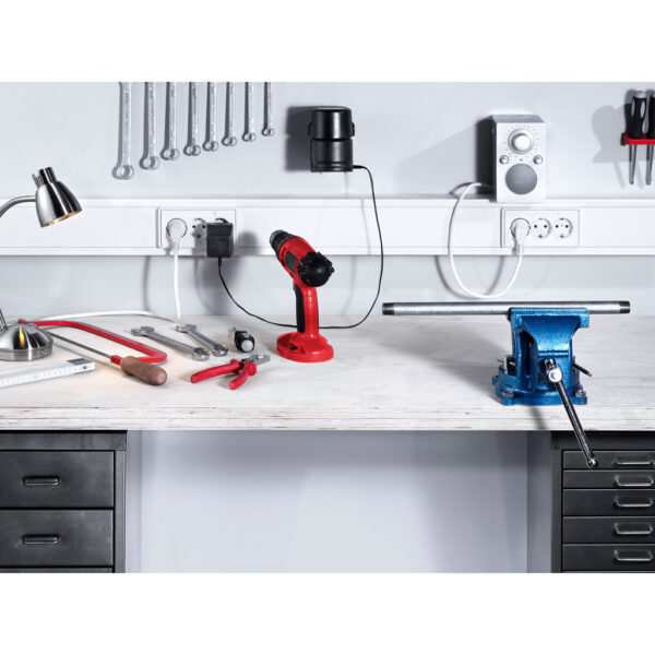 Produktbild BRK 060 130  -  Brüstungskanal BR 60x130/80, Kunststoff PVC reinweiss RAL 9010 BR-SET, Unter- und Oberteil, mit Bodenlochung und
