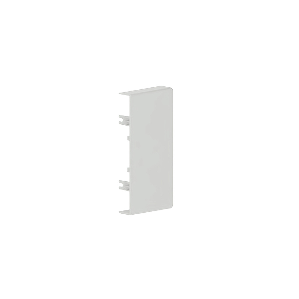 Produktbild BRK 060 137  -  Endstück zu Brüstungskanal BR 60x130/80 BR-ES-3, 3-seitig übergreifend, Kunststoff reinweiss RAL 9010