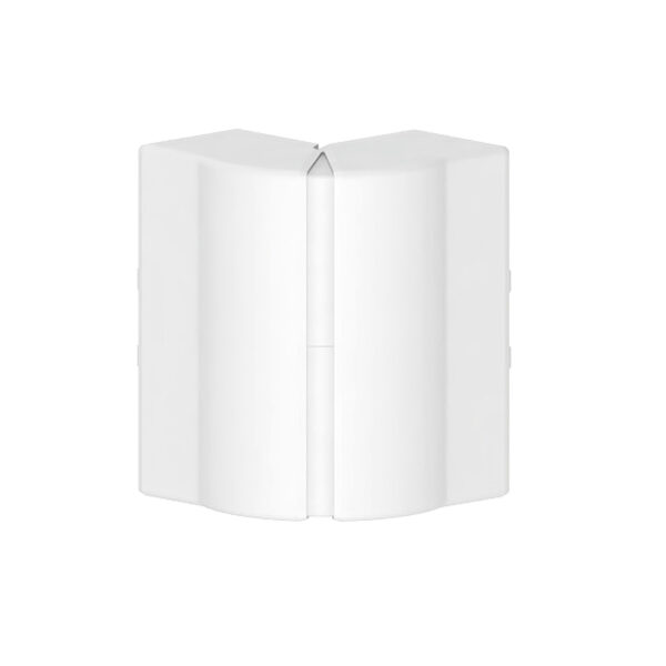 Produktbild BRK 060 176  -  Gelenk-Ausseneck zu Brüstungskanal BR 60x170/80 BR-AEV, Verstellbereich +/- 10°, Kunststoff reinweiss RAL 9010