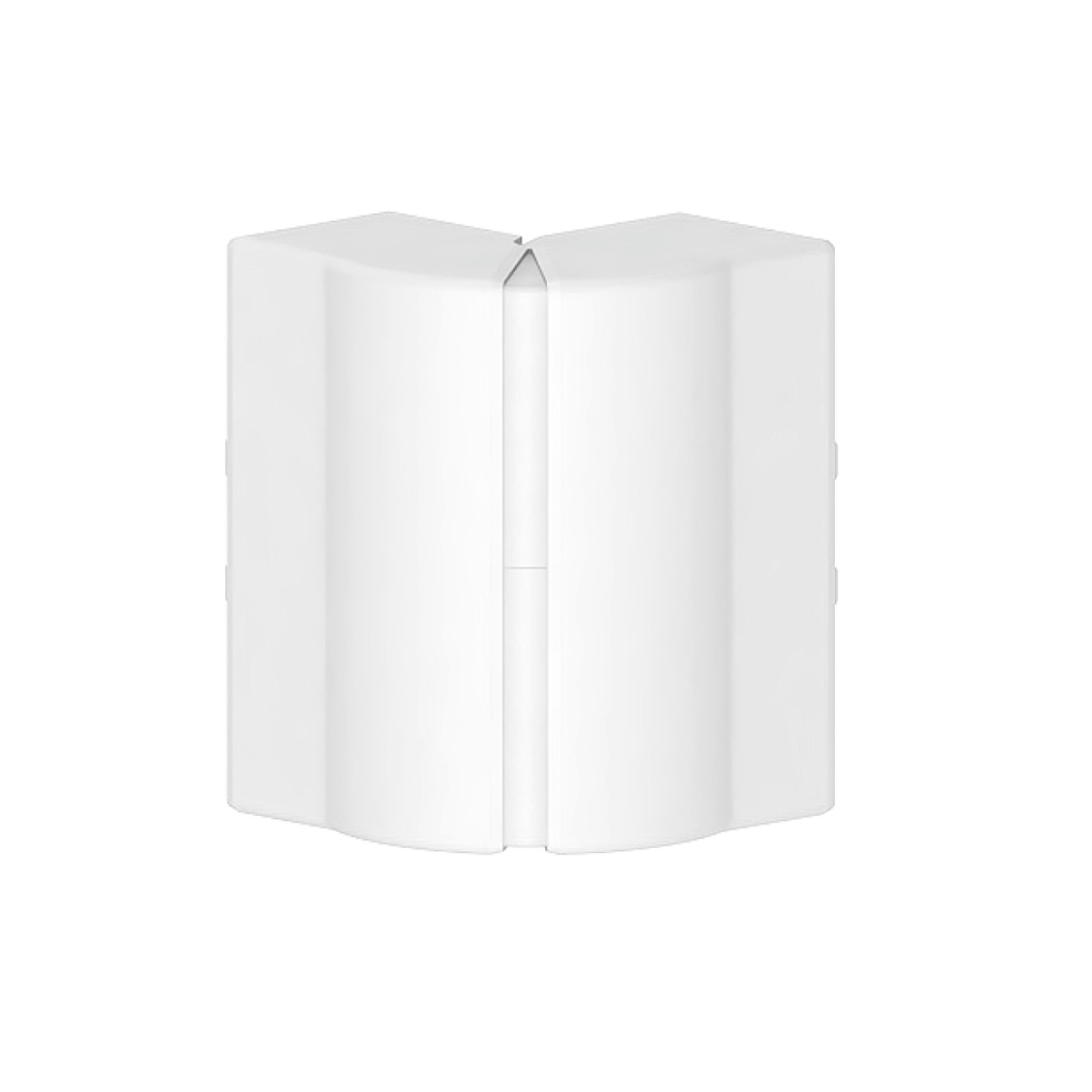 Produktbild BRK 060 176  -  Gelenk-Ausseneck zu Brüstungskanal BR 60x170/80 BR-AEV, Verstellbereich +/- 10°, Kunststoff reinweiss RAL 9010
