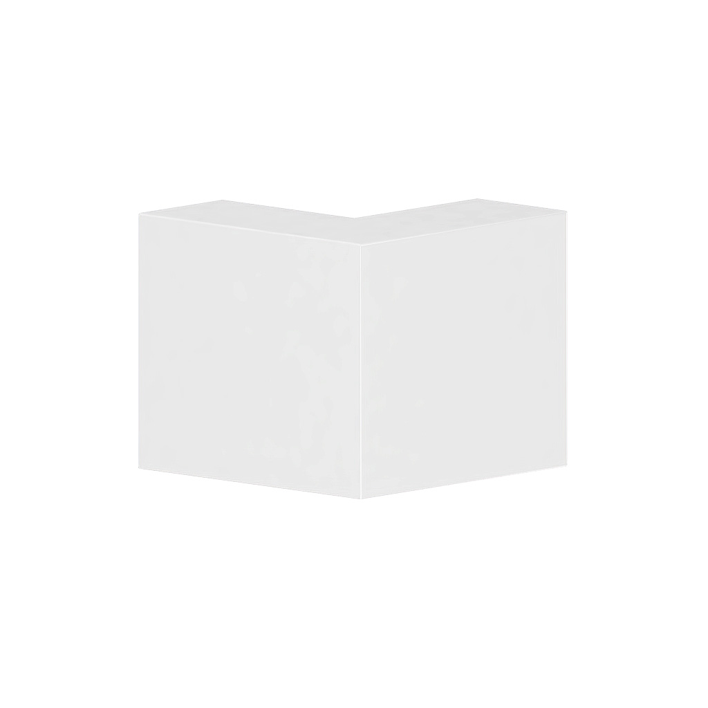 Produktbild BRW 060 134  -  Ausseneck zu Brüstungskanal BRW 60x130/80 BRA-AE, stossabdeckendes Haubenformteil, Schenkellänge = 180mm, Alumin