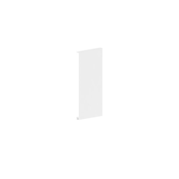 Produktbild BRW 060 136  -  Endstück zu Brüstungskanal BRW 60x130/80 BRA-ES-3, 3-seitig übergreifend, Aluminium reinweiss RAL 9010