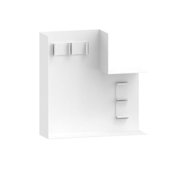 Produktbild BRW 060 138  -  Flachwinkel zu Brüstungskanal BRW 60x130/80 BRA-FW, stossabdeckendes Haubenformteil, Aluminium reinweiss RAL 901