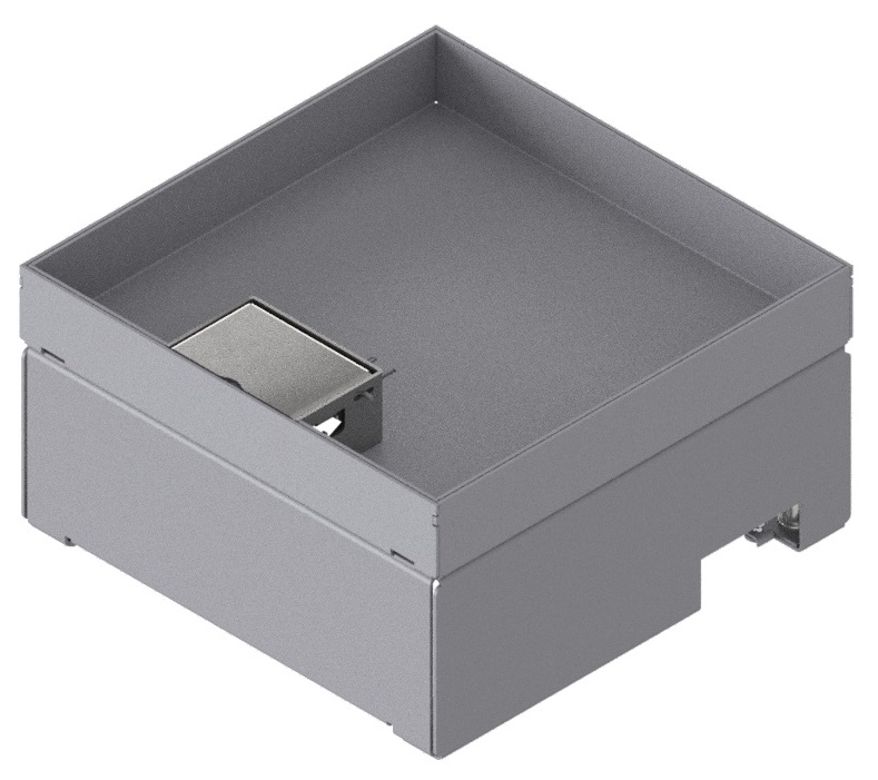 Produktbild UBD 212 301  -  Unterflur-Bodendose UBD 210 inkl. Deckel mit Kante, 30mm Vertiefung und 1 Schnurauslass