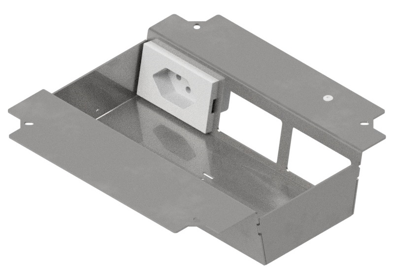 Produktbild UBD 215 226 - Steckdoseneinsatz für 3+2 FLF, leer, mit 1x T13, weiss