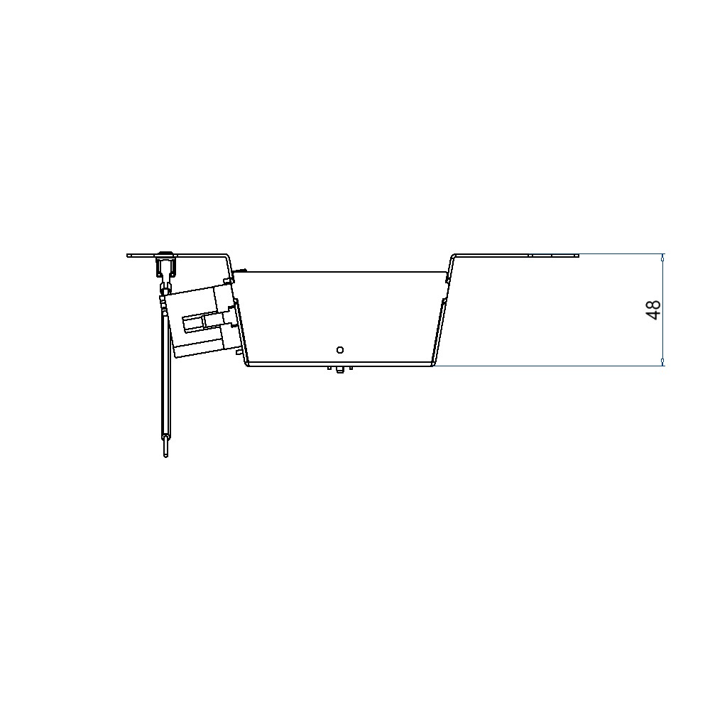Produktbild UBD 215 227 - Steckdoseneinsatz für 2x3 FLF, leer, mit 1x T13, weiss + 1x T13, schwarz