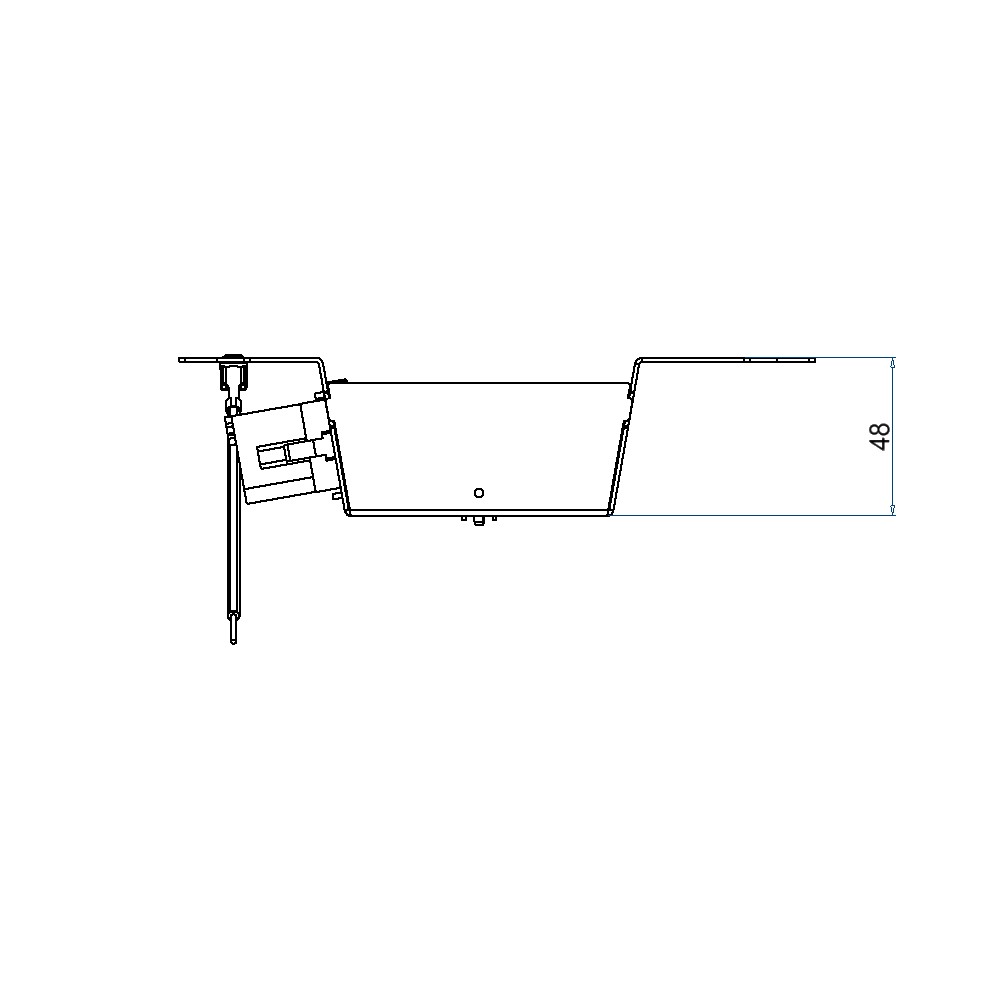 Produktbild UBD 215 229 - Steckdoseneinsatz für 2x3 FLF, leer, mit 2x T13, weiss + 1x T13, schwarz