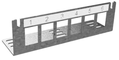 Produktbild MVT 103 060 - Einbau Medienverteiler H40 small, 6x Keystone small aus SVZ
