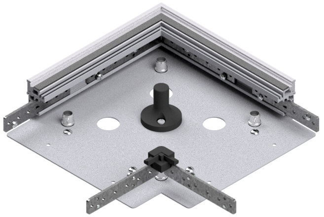 Produktbild UBK 200 501.25 - Winkel-Verbinder zu Unterflur-Bodenkanal UBK 200, 200x50mm