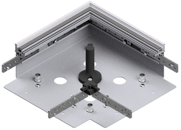 Produktbild UBK 200 801.25 - Winkel-Verbinder zu Unterflur-Bodenkanal UBK 200, 200x80mm