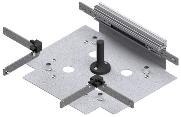 Produktbild UBK 200 802.25 - T-Verbinder zu Unterflur-Bodenkanal UBK 200, 200x80mm