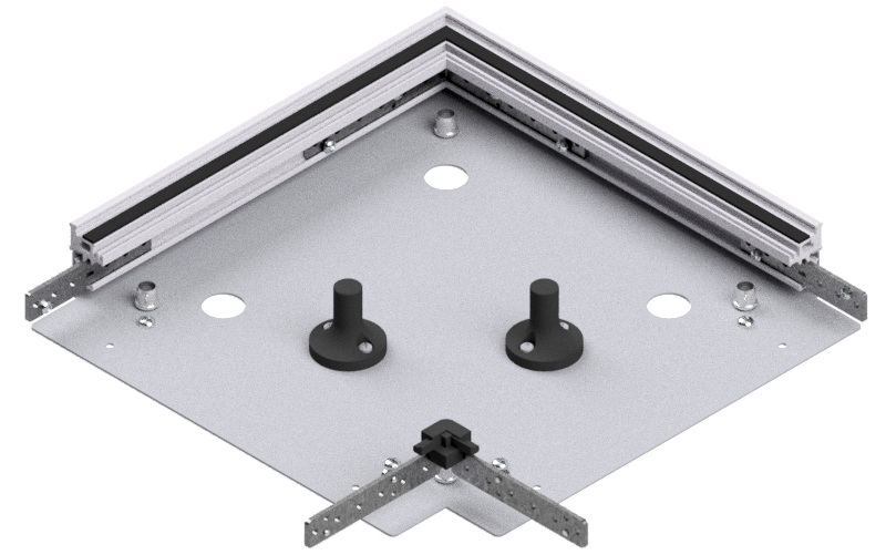 Produktbild UBK 300 501.25 -  Winkel-Verbinder zu Unterflur-Bodenkanal UBK 300, 300x50mm