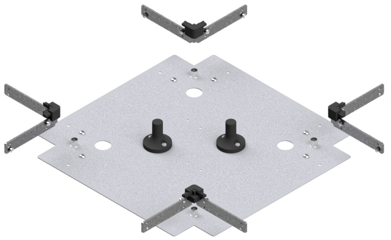 Produktbild UBK 300 503.25 -  Kreuz-Verbinder zu Unterflur-Bodenkanal UBK 300, 300x50mm