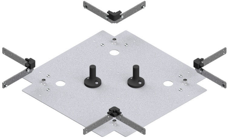 Produktbild UBK 300 603.25 -  Kreuz-Verbinder zu Unterflur-Bodenkanal UBK 300, 300x60mm