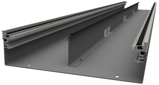 Produktbild UBK 300 800.25 -  Unterflur-Bodenkanal UBK 300, 300x80mm, 2 Kammer