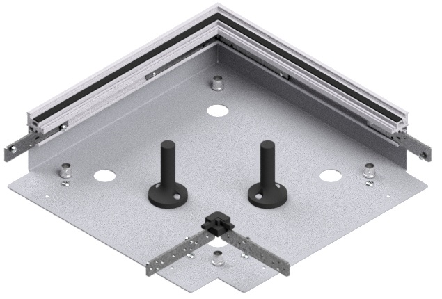 Produktbild UBK 300 801.25 -  Winkel-Verbinder zu Unterflur-Bodenkanal UBK 300, 300x80mm