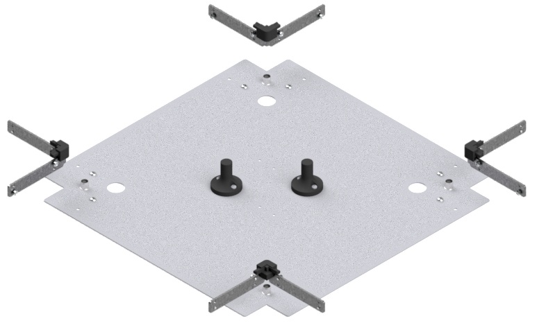 Produktbild UBK 400 503.25 -  Kreuz-Verbinder zu Unterflur-Bodenkanal UBK 400, 400x50mm