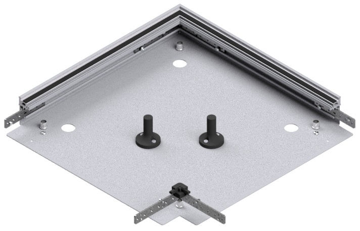 Produktbild UBK 400 601.25 -  Winkel-Verbinder zu Unterflur-Bodenkanal UBK 400, 400x60mm