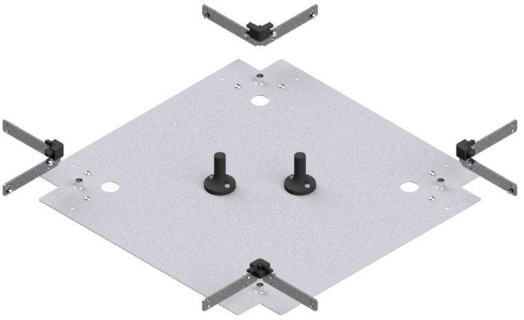 Produktbild UBK 400 603.25 -  Kreuz-Verbinder zu Unterflur-Bodenkanal UBK 400, 400x60mm