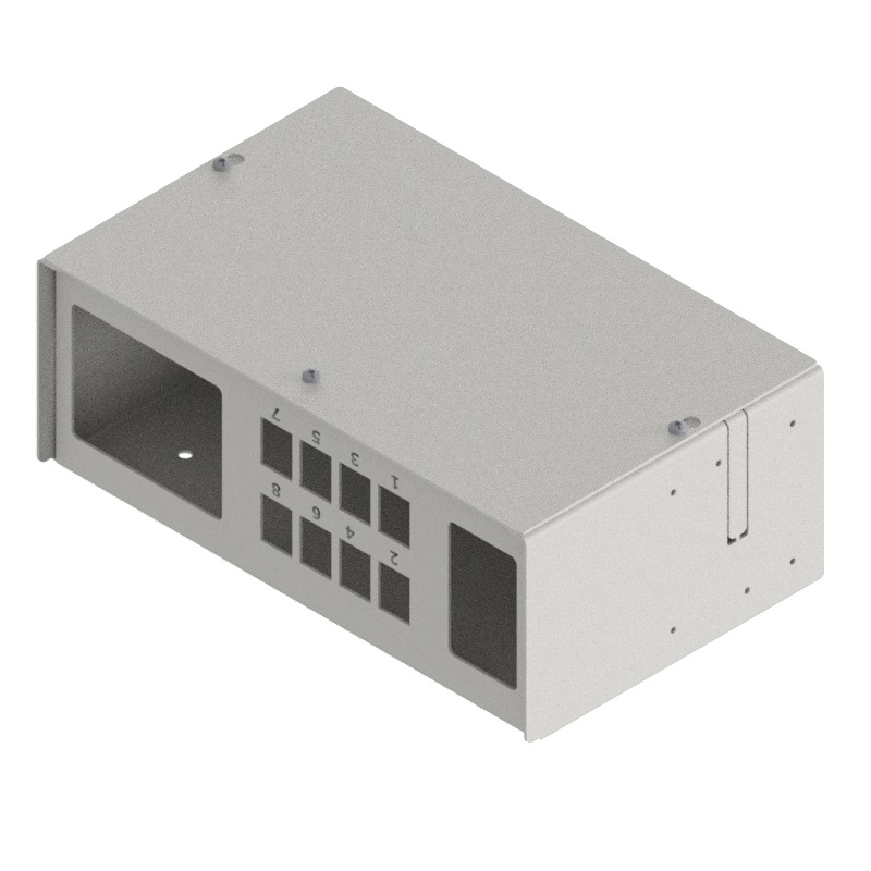 Produktbild MVTS 150 083L -  Spezial-Aufputz Medienverteiler für 8 Keystone (19.4mm Ausschnitt)