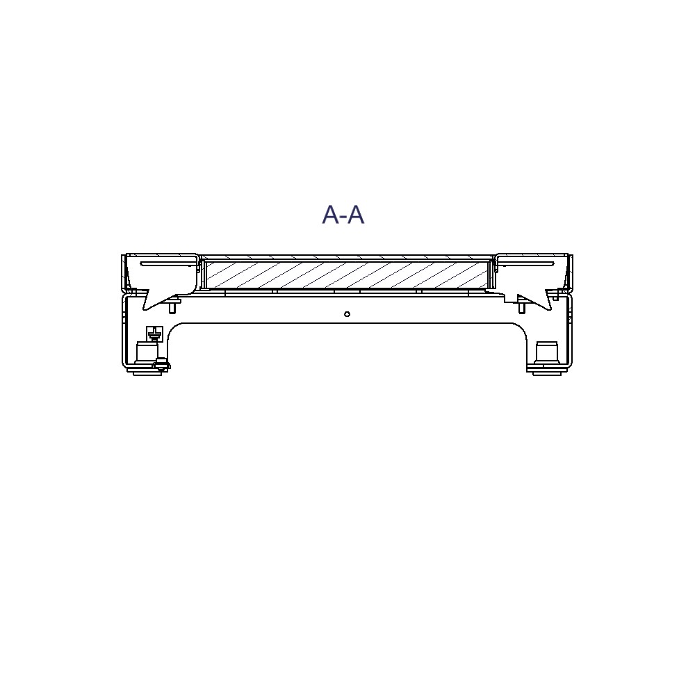 Produktbild UBD 260 250 - Unterflur-Bodendose UBD 260 inkl. belegtem Deckel aus Chromstahl, geschliffen, mit 2 Schnurauslässen