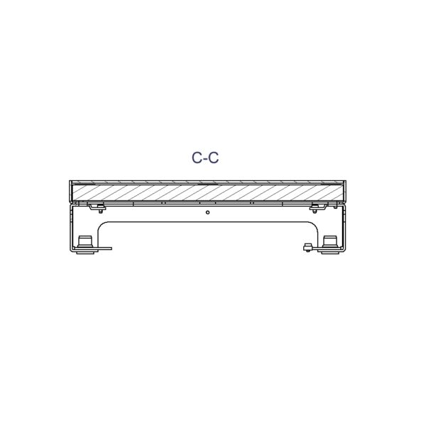 Produktbild UBD 260 253  -  Unterflur-Bodendose UBD 260 inkl. belegtem Blinddeckel aus Chromstahl, geschliffen