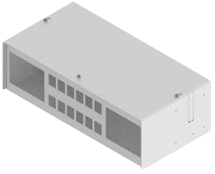 Produktbild MVT 150 124 RAL9016  -  Aufputz Medienverteiler für 12 Keystone (19.4mm Ausschnitt)