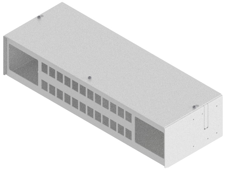 Produktbild MVT 150 244 RAL9016  -  Aufputz Medienverteiler für 24 Keystone (19.4mm Ausschnitt)