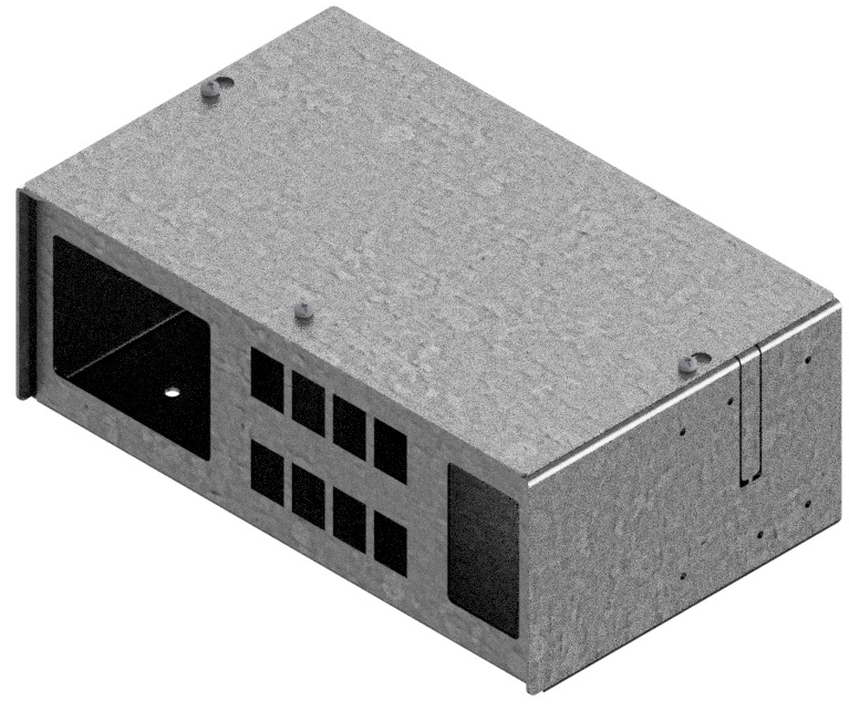 Produktbild MVT 150 083 SVZ  -  Aufputz Medienverteiler für 8 Keystone (19.4mm Ausschnitt)