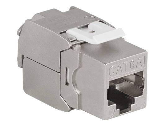 Produktbild MVT 200 104.500 - Cat.6A RJ45 Keystone Anschlussmodul, geschirmt, STP 2226 AWG, Set à 500 Stück