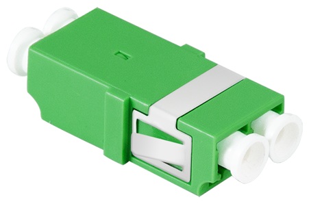 Produktbild MVT 204 005  -  Glasfaser Kupplung LC Duplex, set à 12 Stück, ohne Flansch, grün