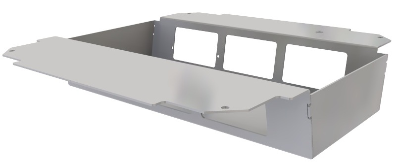 UBD 260 265  -  Steckdoseneinsatz horizontal für 2x3 FLF, leer