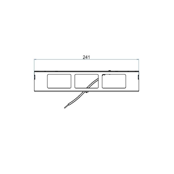 Produktbild UBD 260 265  -  Steckdoseneinsatz horizontal für 2x3 FLF, leer