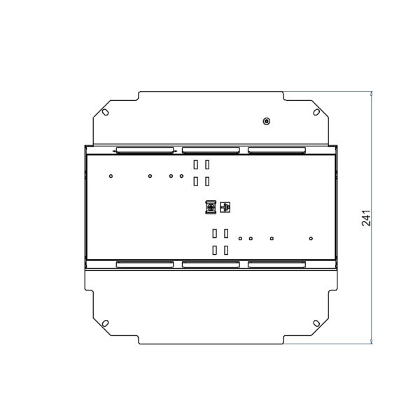 Produktbild UBD 260 265  -  Steckdoseneinsatz horizontal für 2x3 FLF, leer
