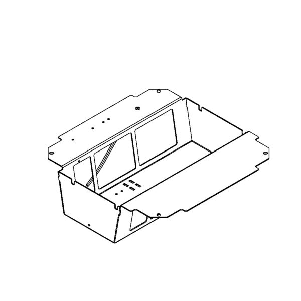 Produktbild UBD 260 266  -  Steckdoseneinsatz vertikal für 2x5 FLF, leer