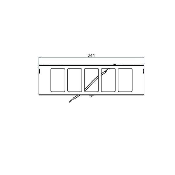 Produktbild UBD 260 266  -  Steckdoseneinsatz vertikal für 2x5 FLF, leer