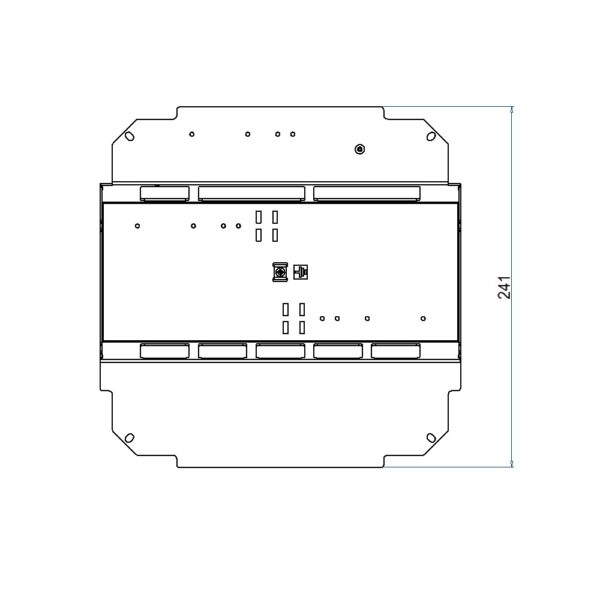 Produktbild UBD 260 266  -  Steckdoseneinsatz vertikal für 2x5 FLF, leer