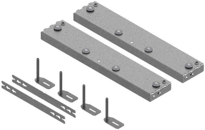 Produktbild UBD 260 320.1 - Aufstock-Rahmen aus SVZ inkl. 95mm Nivellierschrauben zu UBD 260 und 320, UFK bis 375