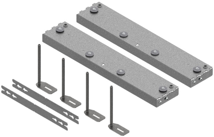 Produktbild UBD 260 321 - Aufstock-Rahmen aus SVZ inkl. 170mm Nivellierschrauben zu UBD 260 und 320, UFK bis 375