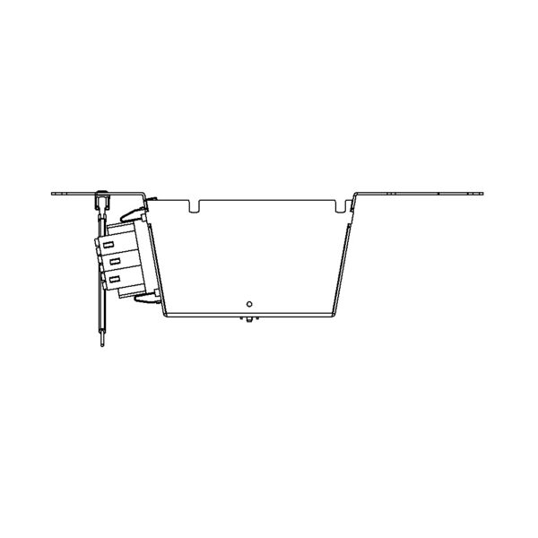Produktbild UBD 261 271  -  Steckdoseneinsatz vertikal für 2x5 FLF inkl. 5x 1xT13, weiss