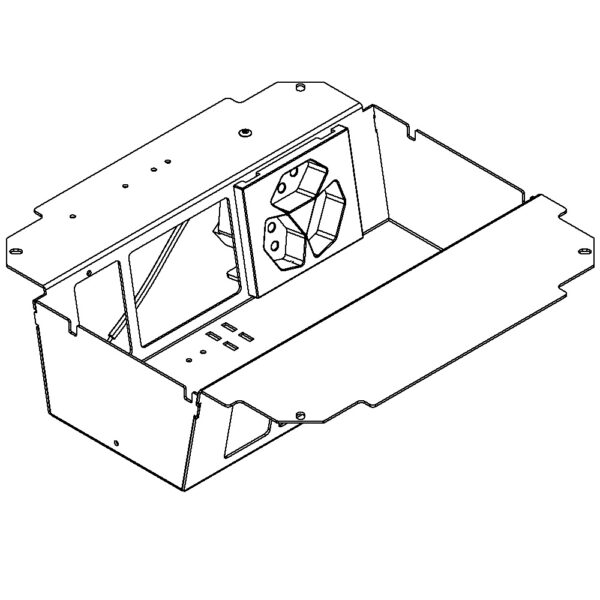 Produktbild UBD 261 273  -  Steckdoseneinsatz vertikal für 2x5 FLF inkl. 1x 3xT13, weiss